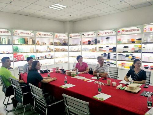 海南省工信廳副廳長陳萬馨一行調研誠佳美塑料包裝公司環保產品研發生產項目